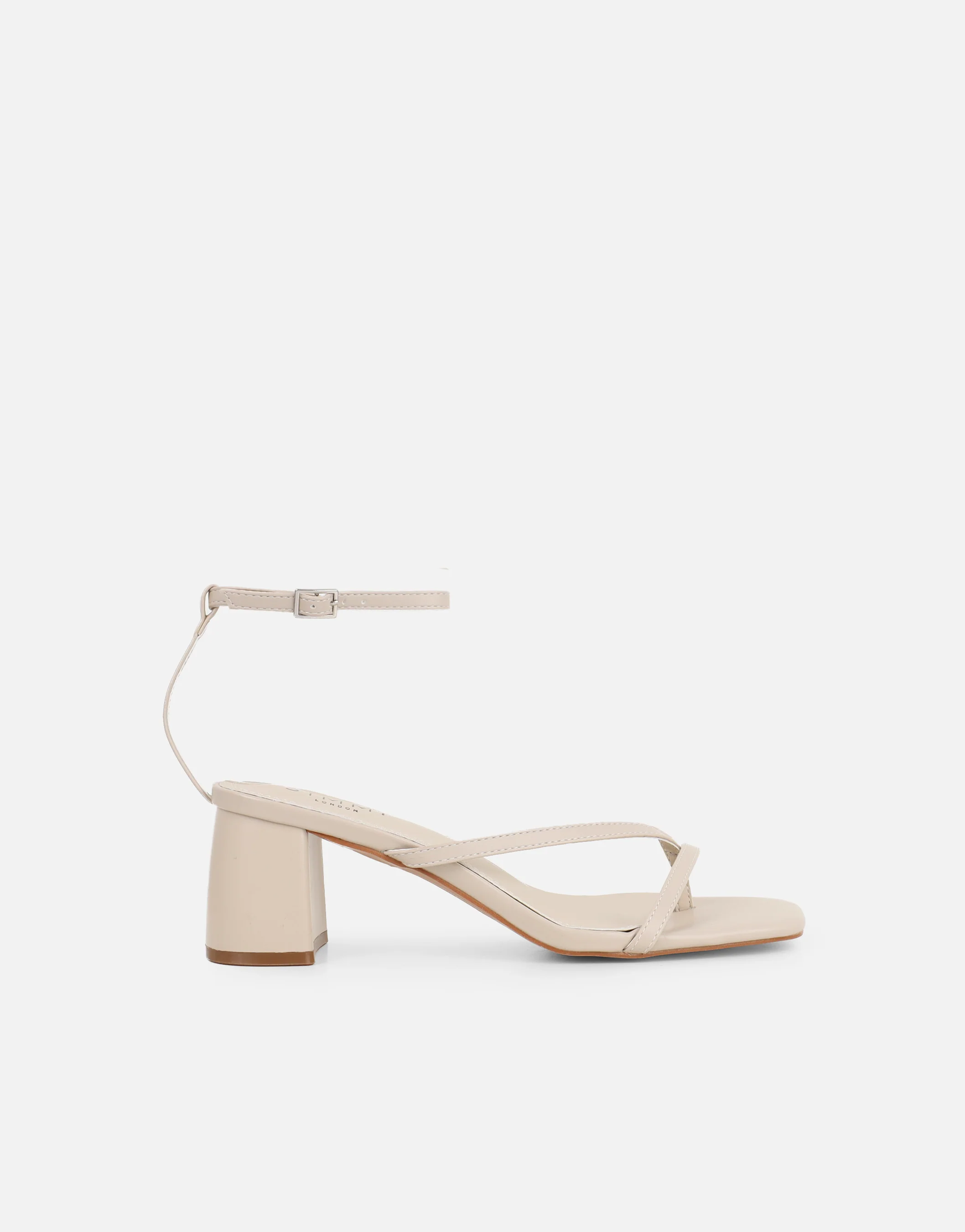 Mandy Stone Toe Post Block Heeled Sandals - Image 2