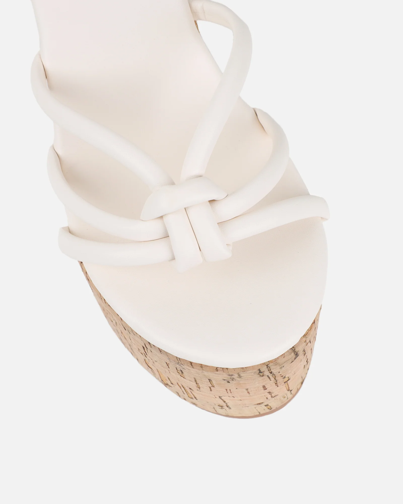 Manola White Wedge Heels - Image 4