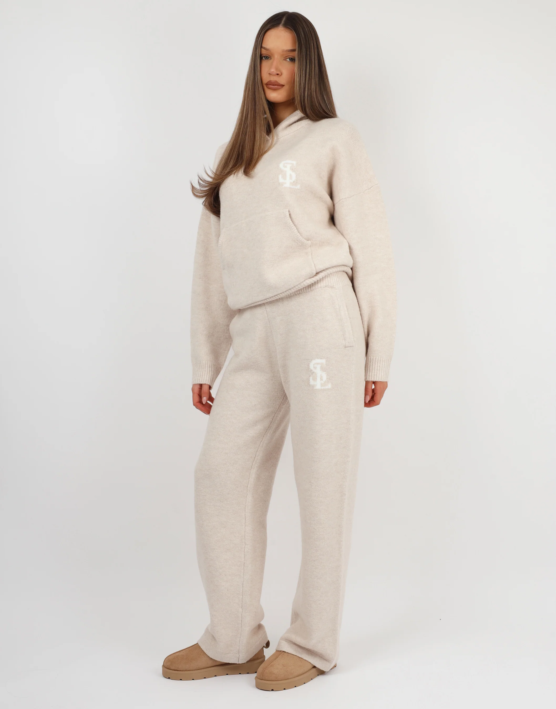 Mari Simmi Studios Knitted Hoodie In Cream - Image 3