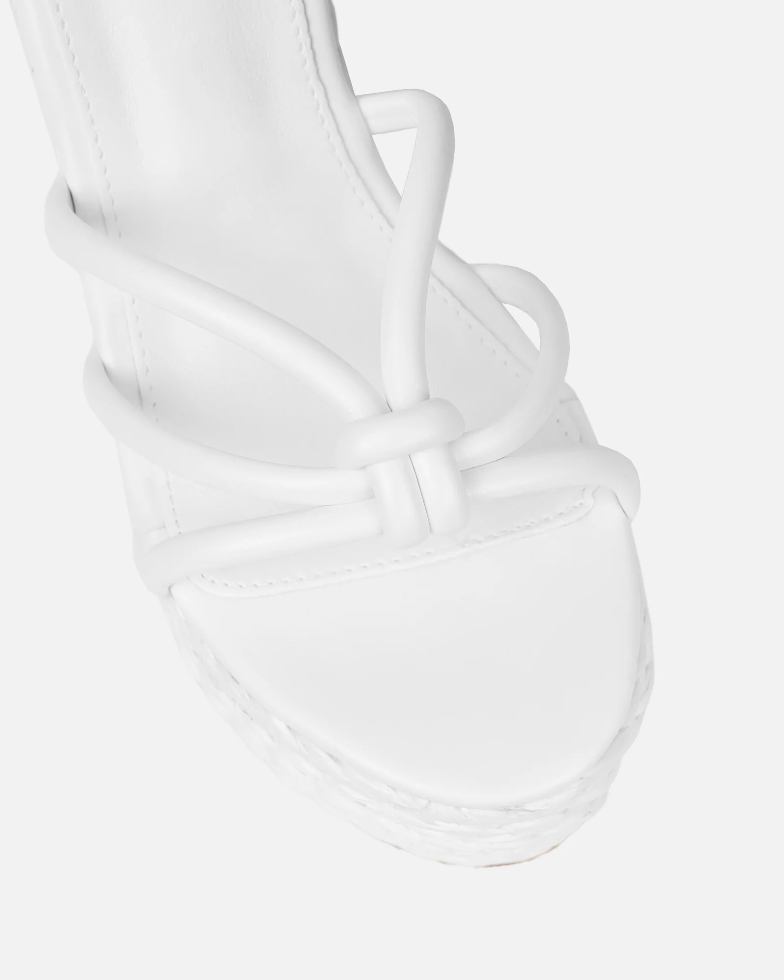Monii White Espadrille Wedges - Image 4