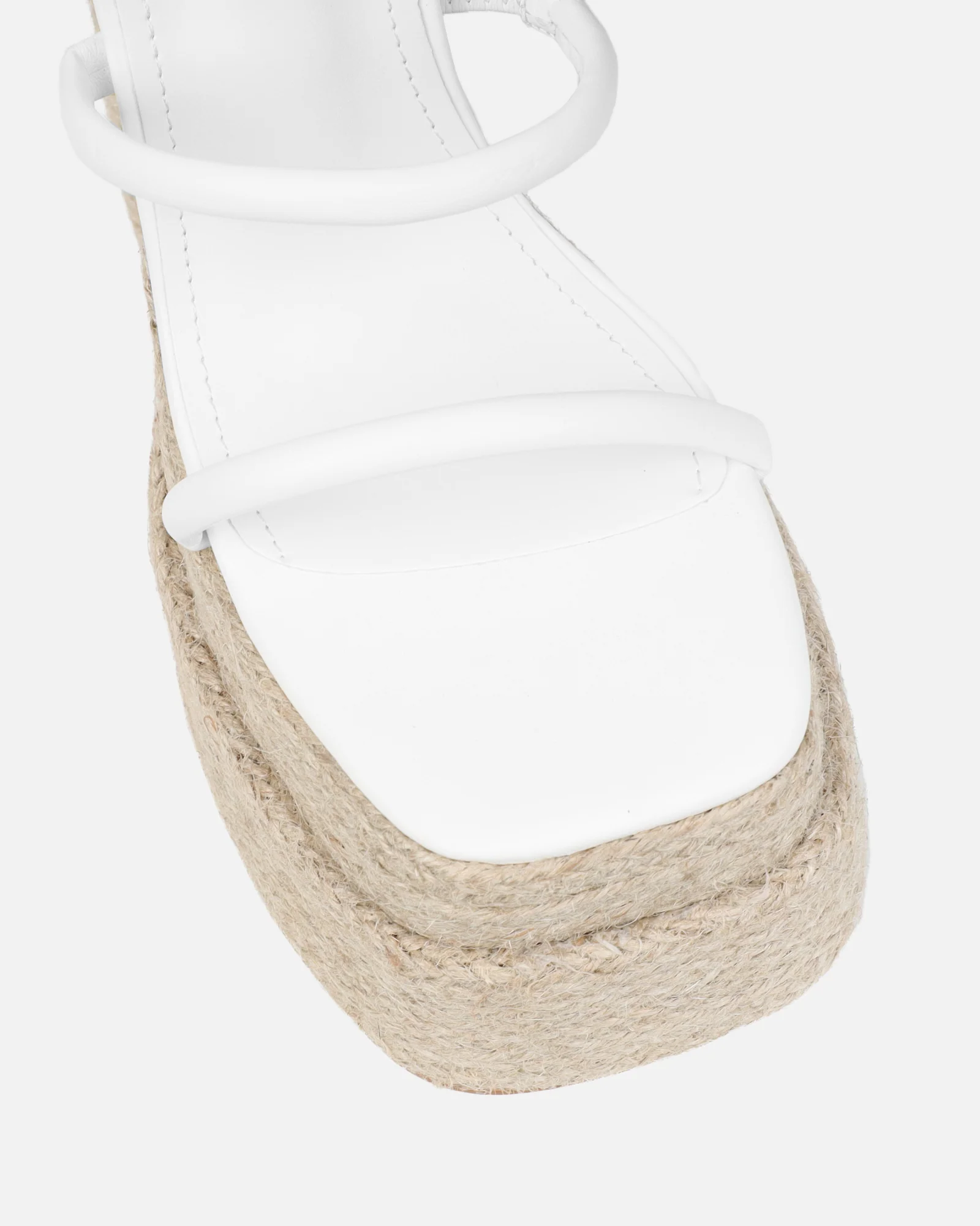 Nadima White Platform Espadrille Sandals - Image 4