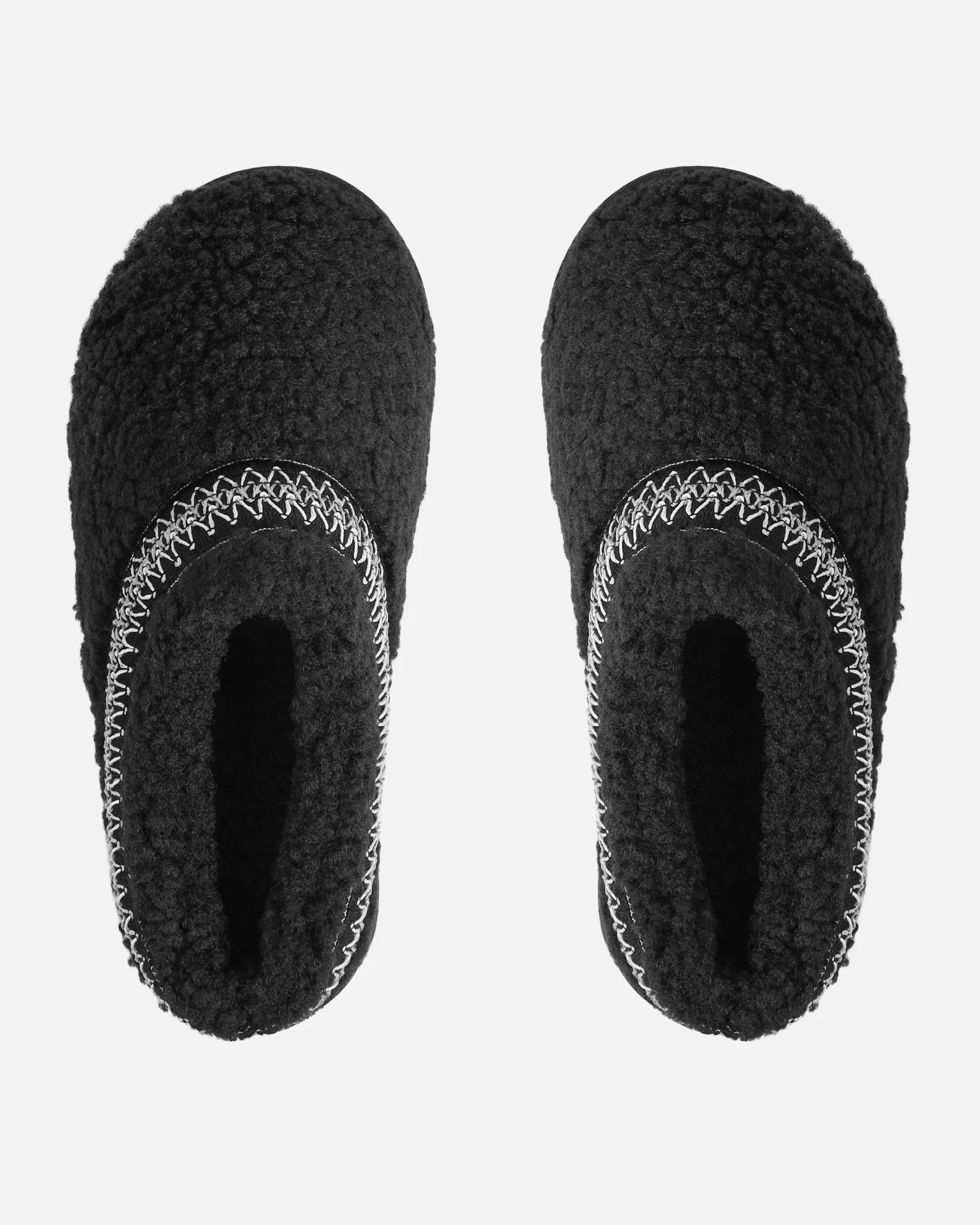 Oscar Black Teddy Faux Fur Flatform Slides - Image 3