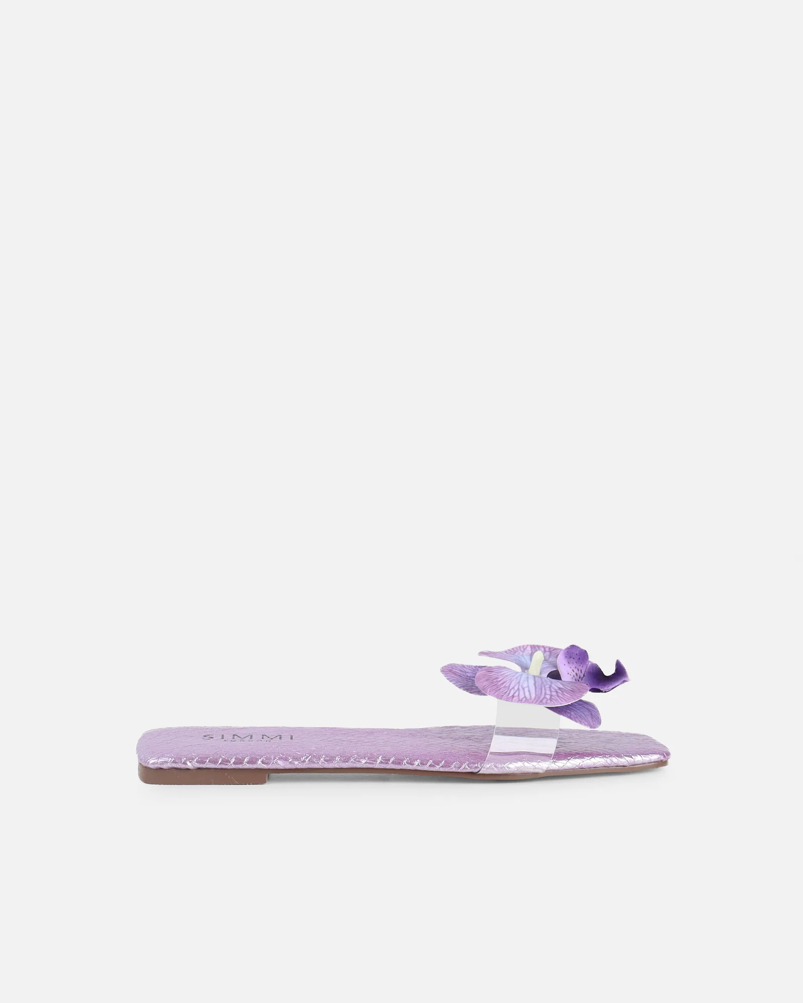 Pina Lilac Snake Flower Slip on Flats - Image 2