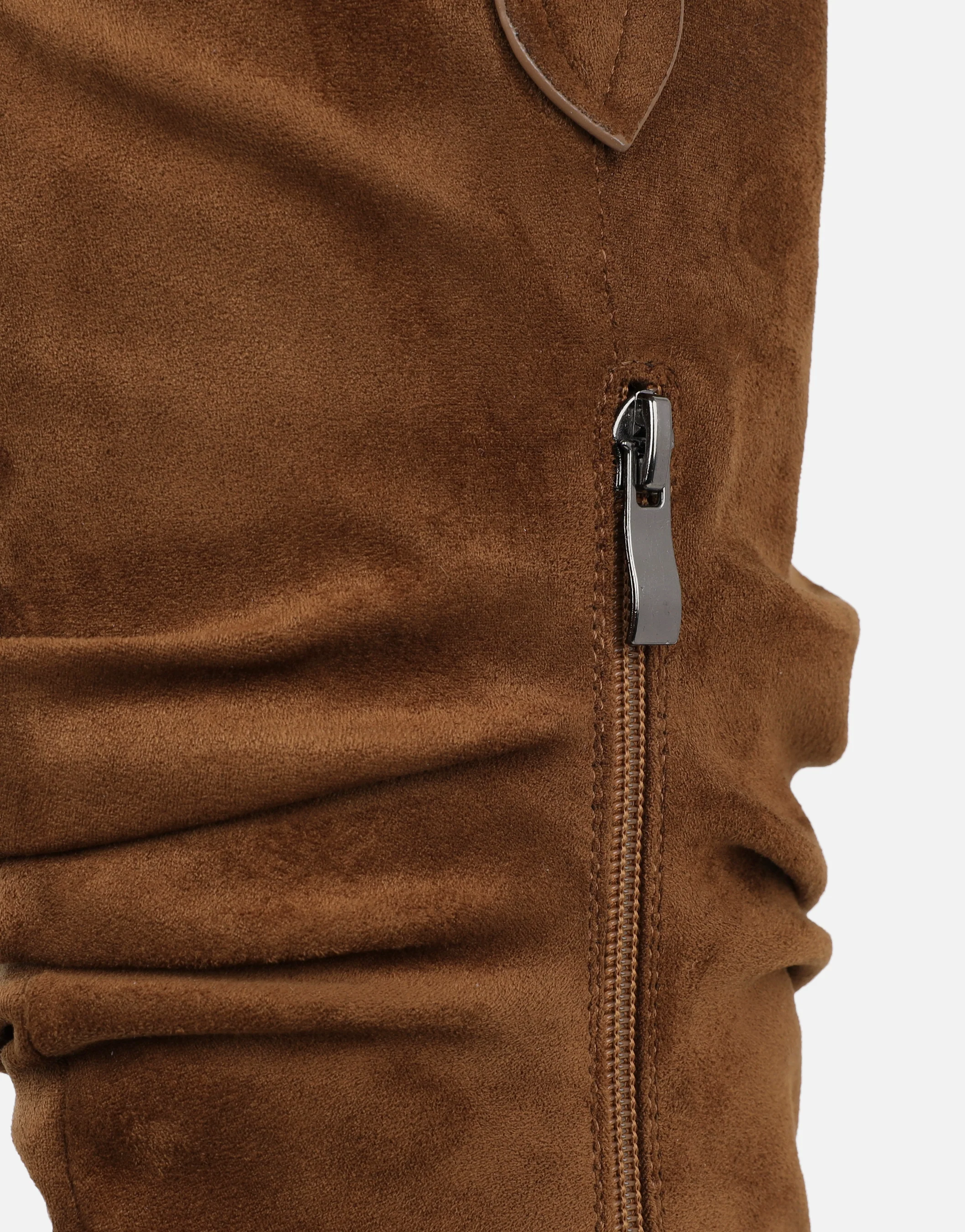 Prairie Tan Suede Ruched Western Boots - Image 3