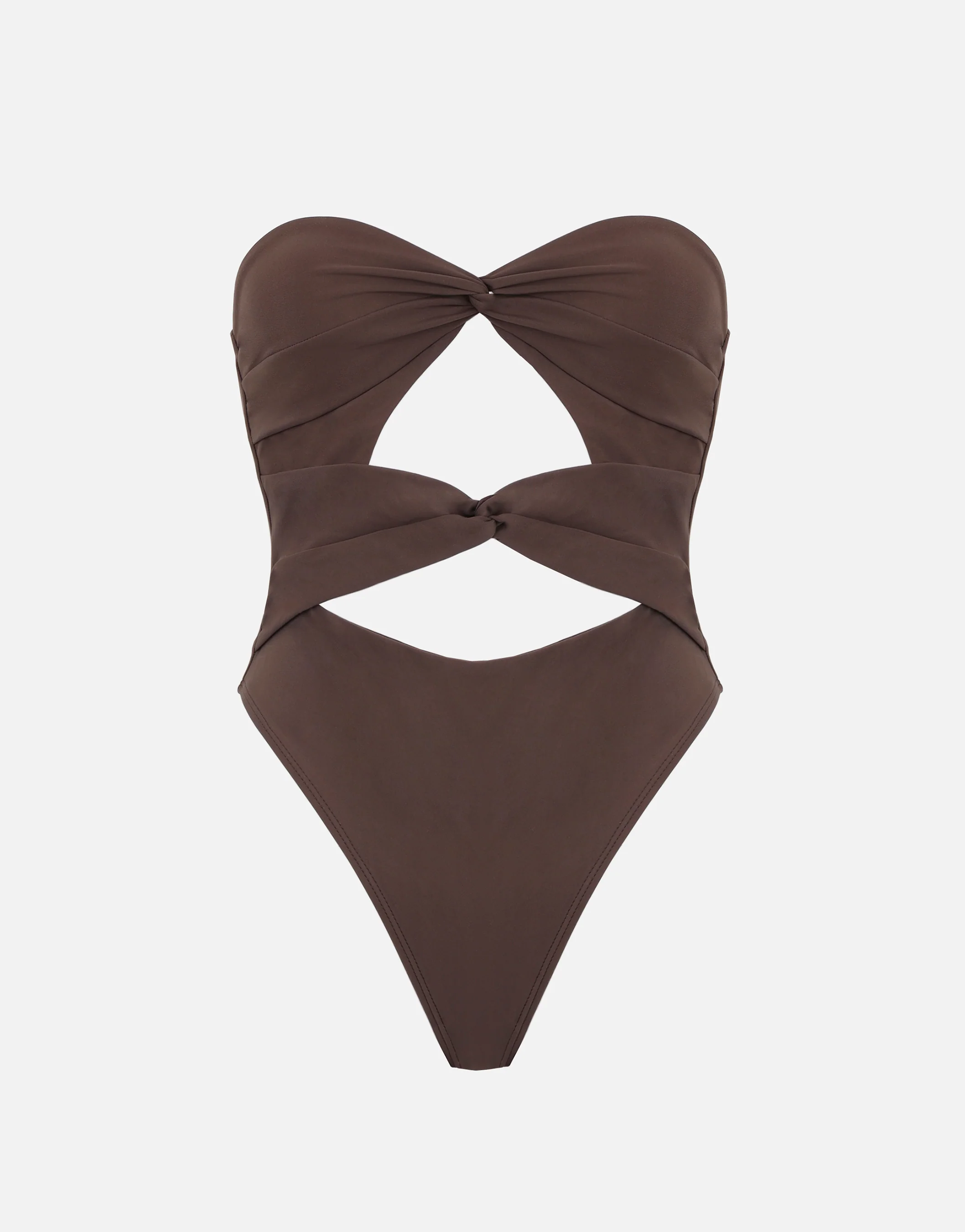 Rio Brown Knot Swimsuit - Image 6
