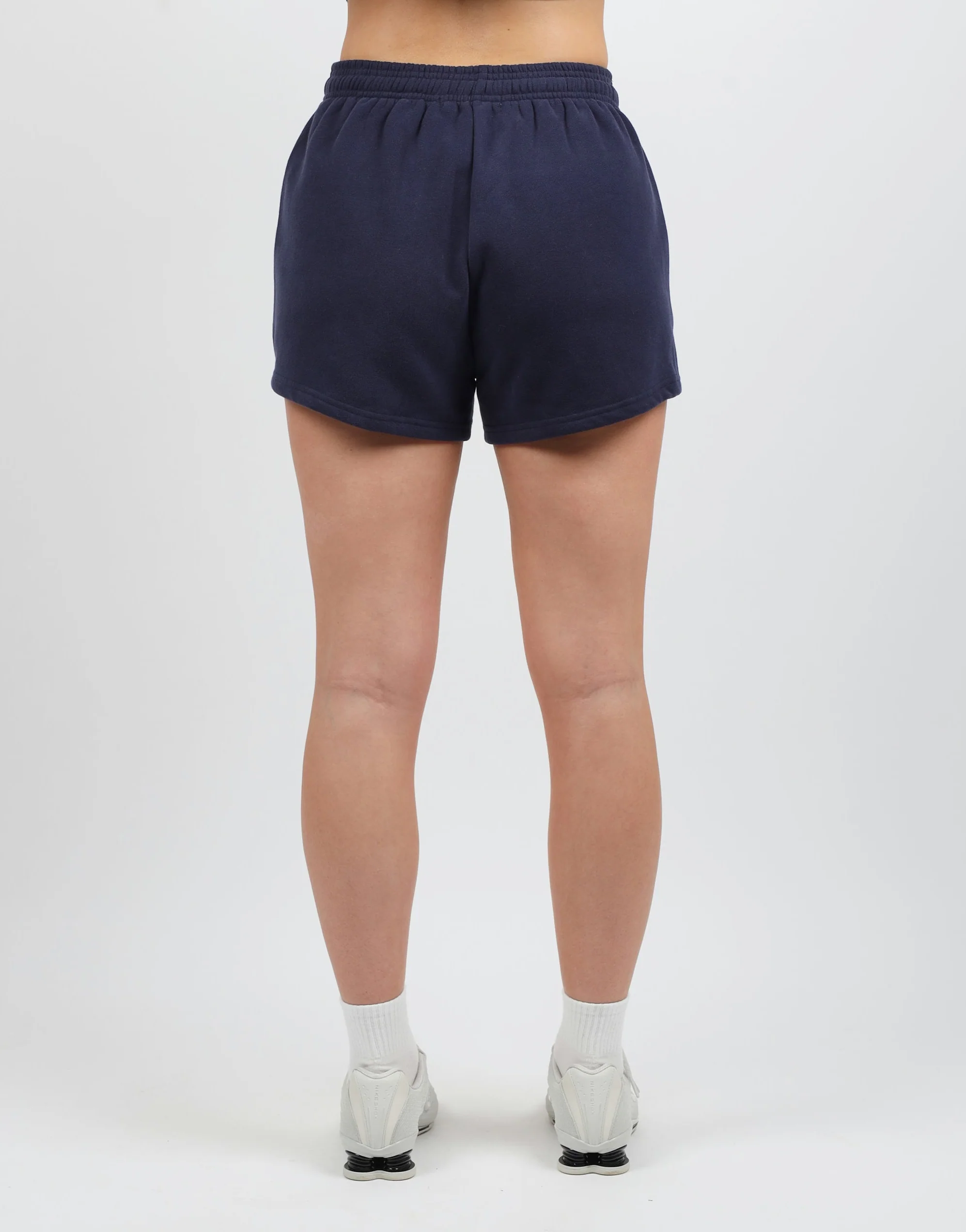 Riva Simmi Studios Embroidered Logo Shorts In navy - Image 4