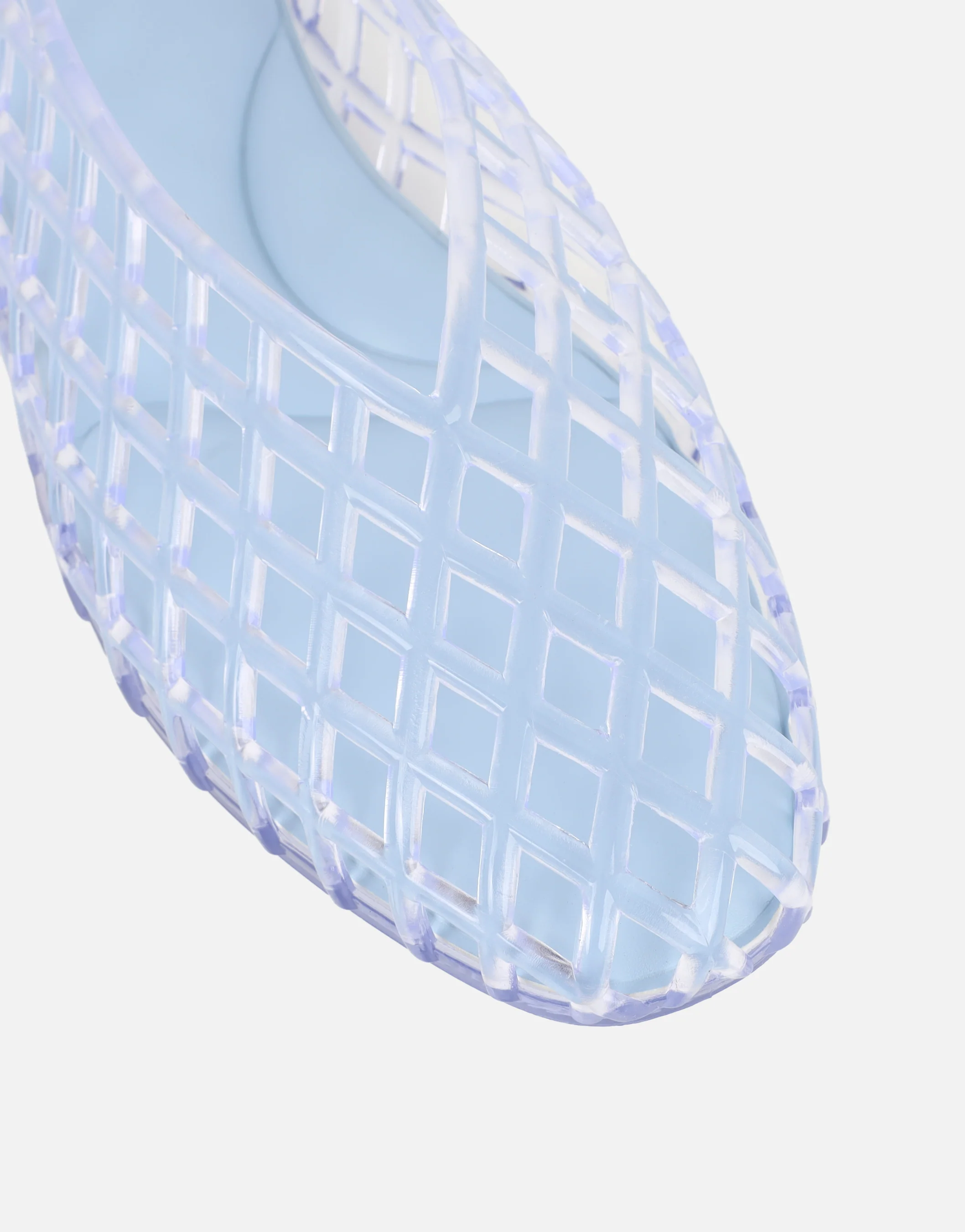 Rocha Baby Blue Jelly Mesh Ballerina Flats - Image 4