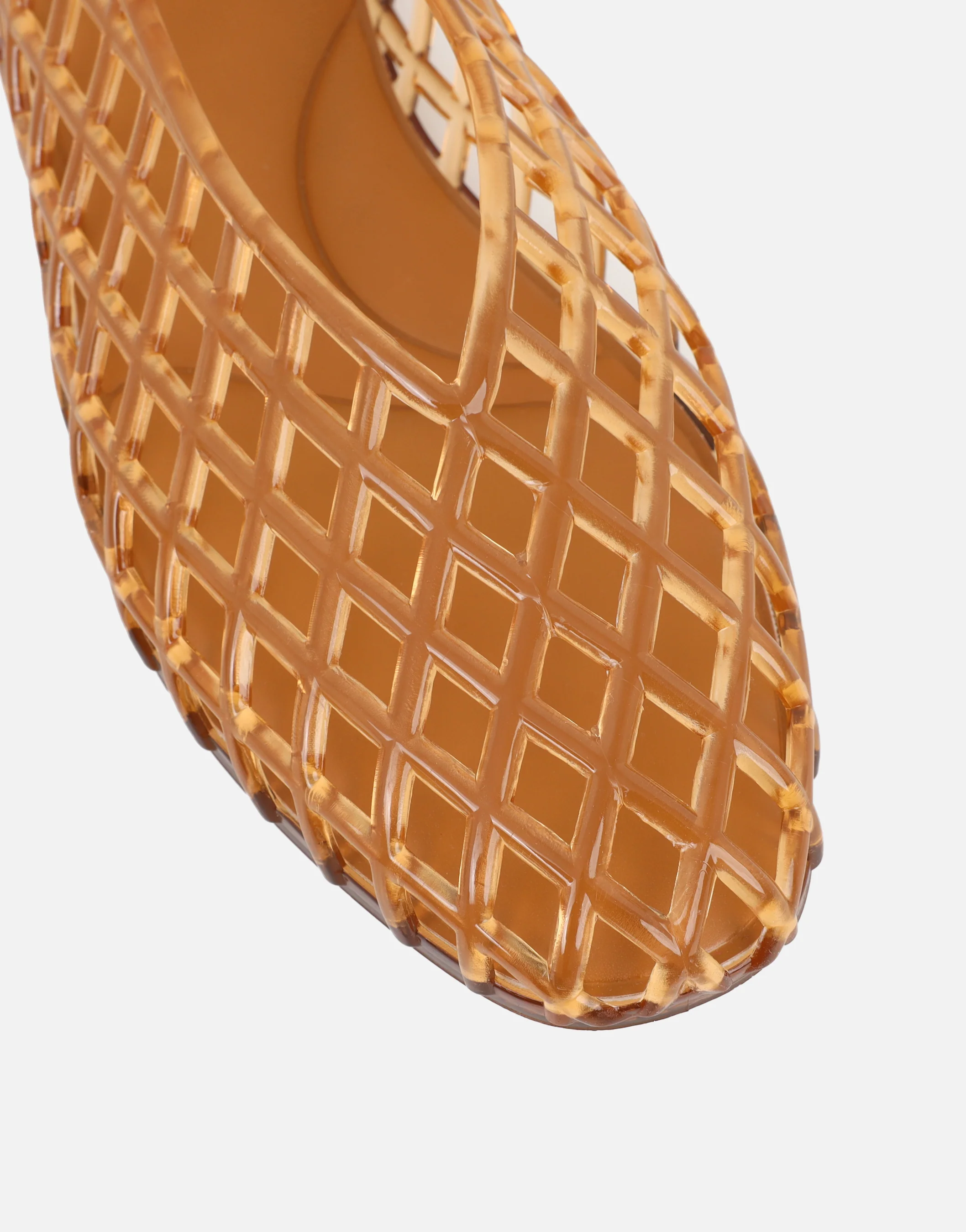 Rocha Bronze Jelly Mesh Ballerina Flats - Image 4