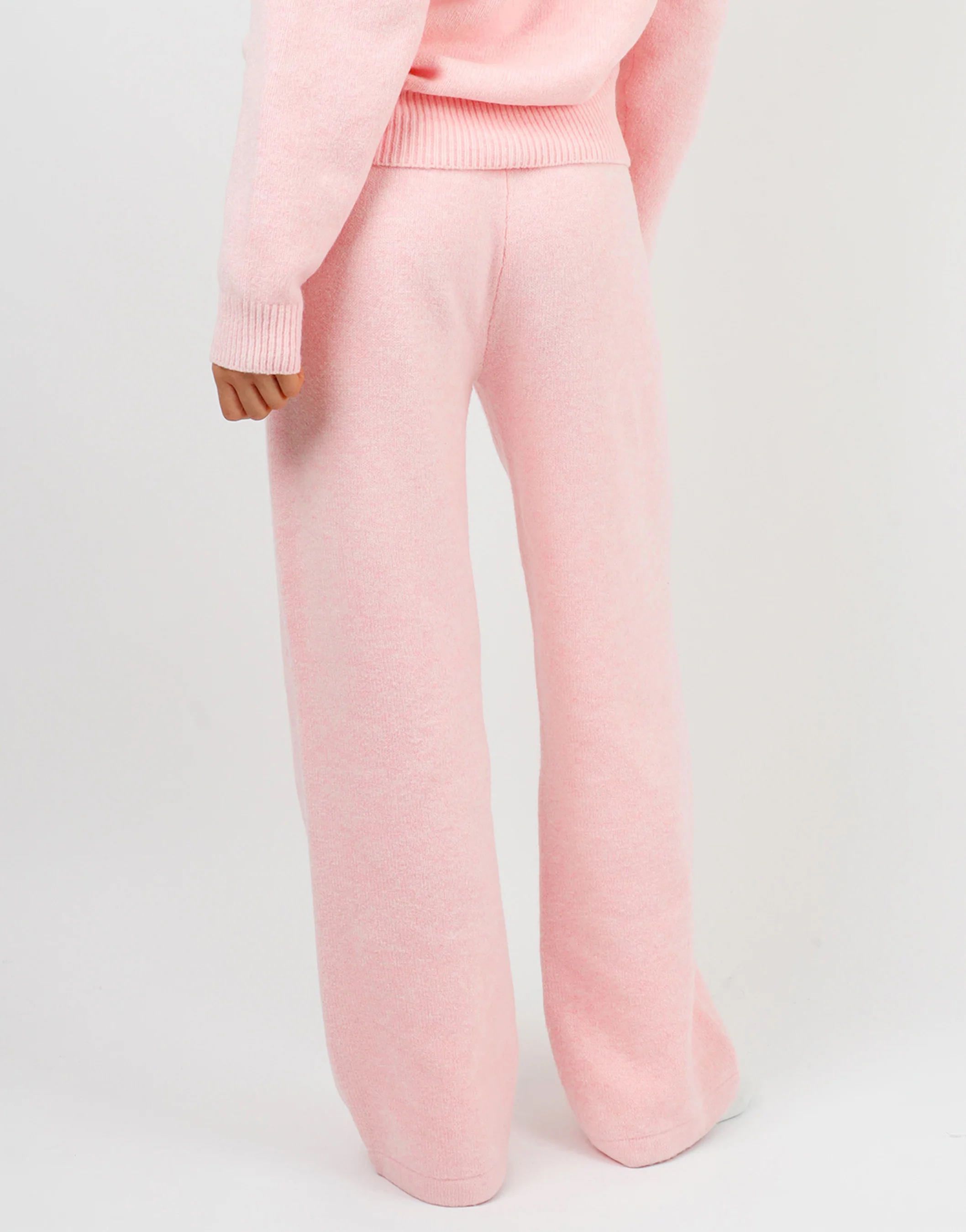 Romy Simmi Studios Chunky Knit Trousers In Pink - Image 3