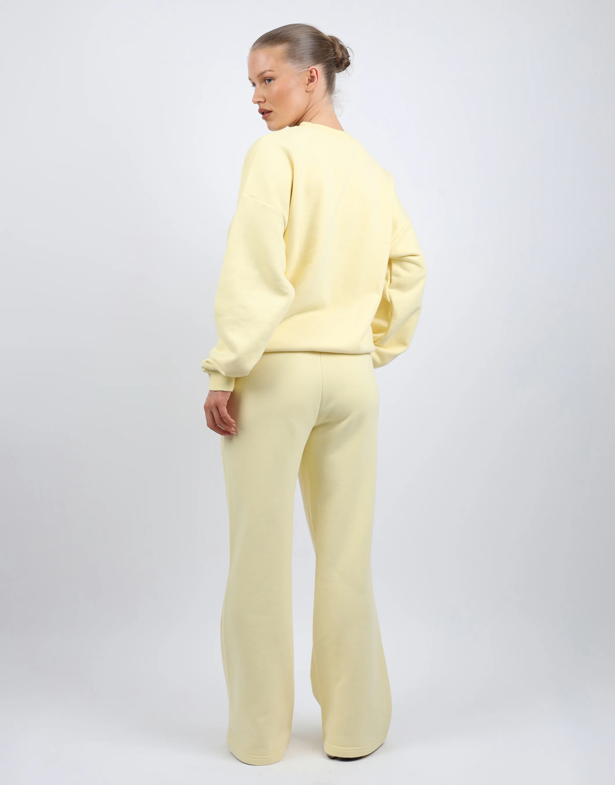 Rue Simmi Studios Embroidered Logo Sweatshirt In Yellow - Image 4