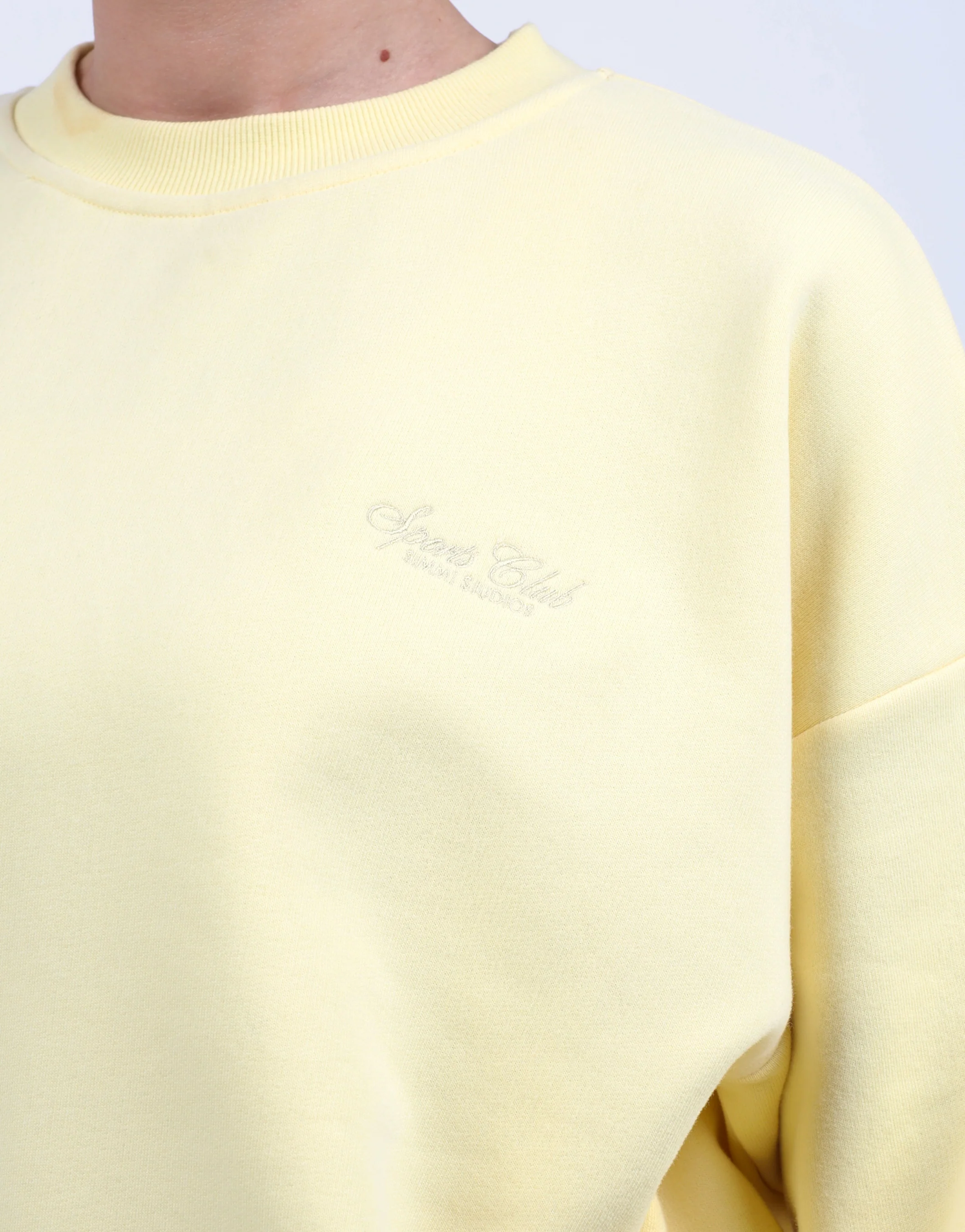 Rue Simmi Studios Embroidered Logo Sweatshirt In Yellow - Image 6