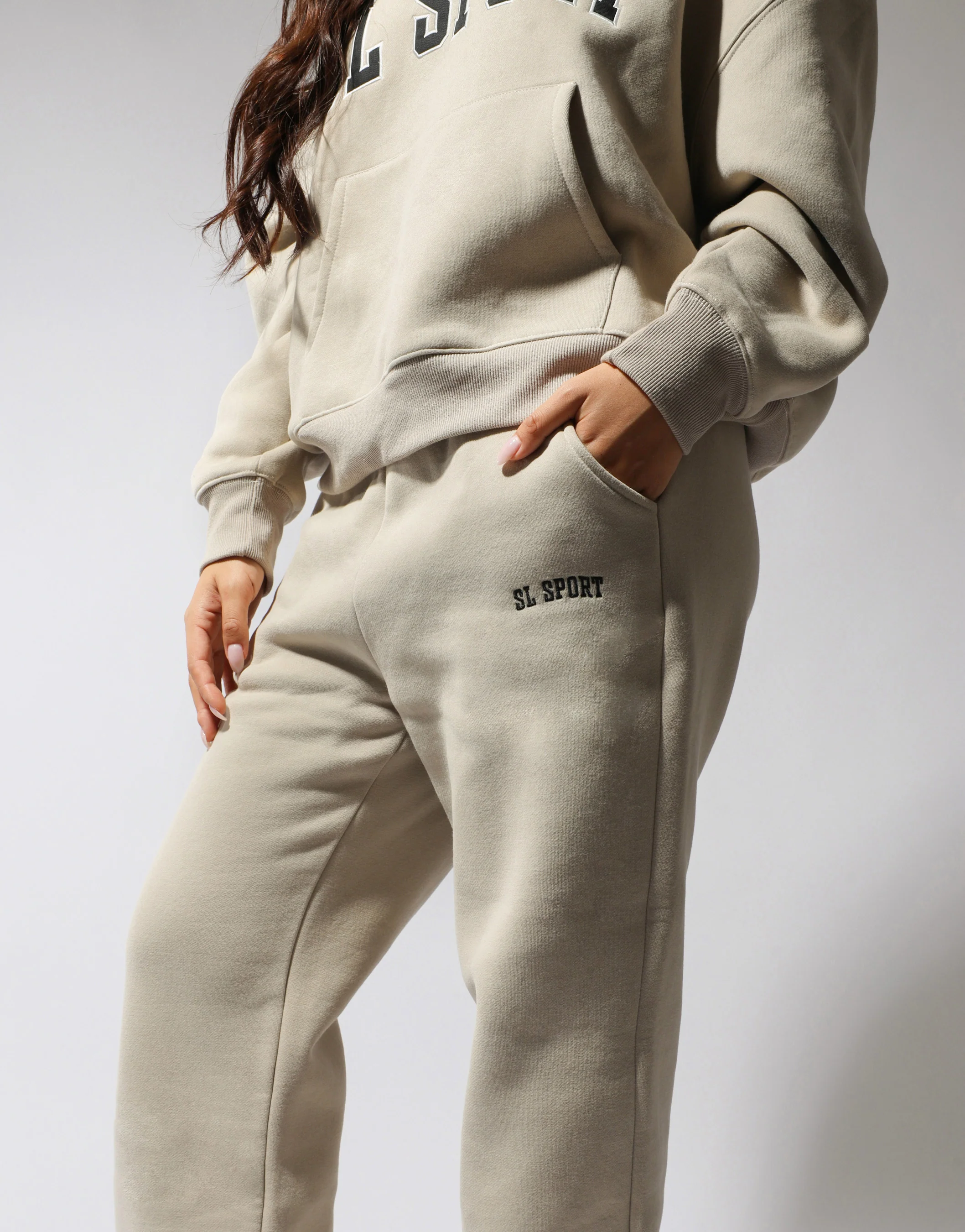 Colby Simmi Studios SL Sport Flared Joggers in cashew - Image 2