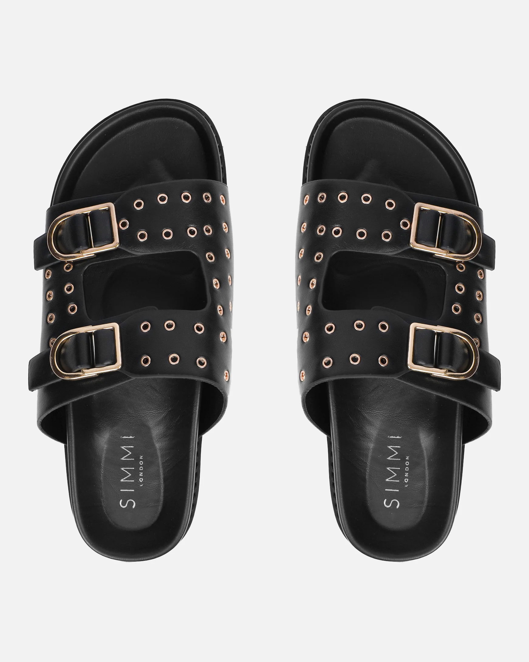 Tabi Black Slider Sandals - Image 3
