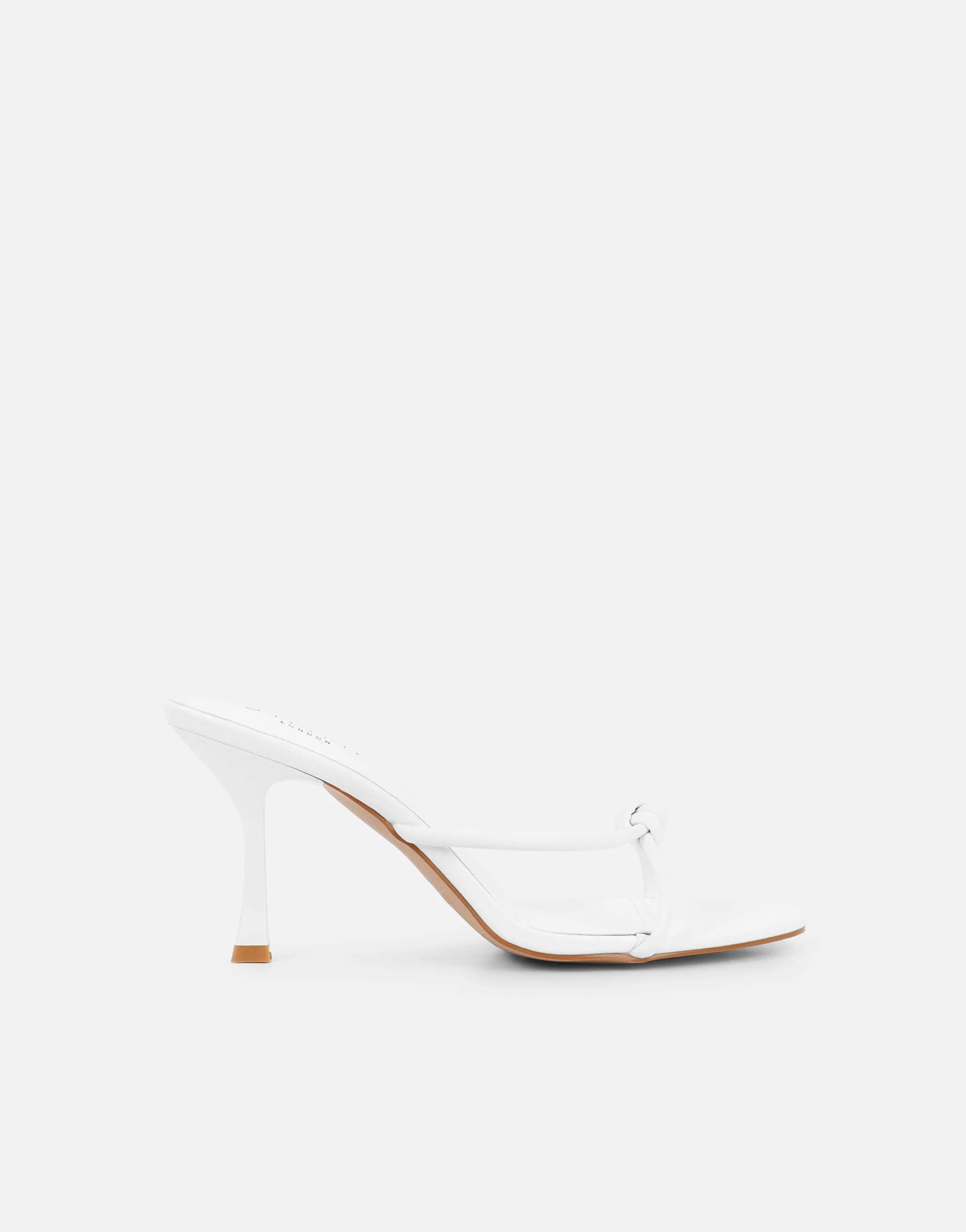 Tapioca White Knot Detail Mules - Image 2