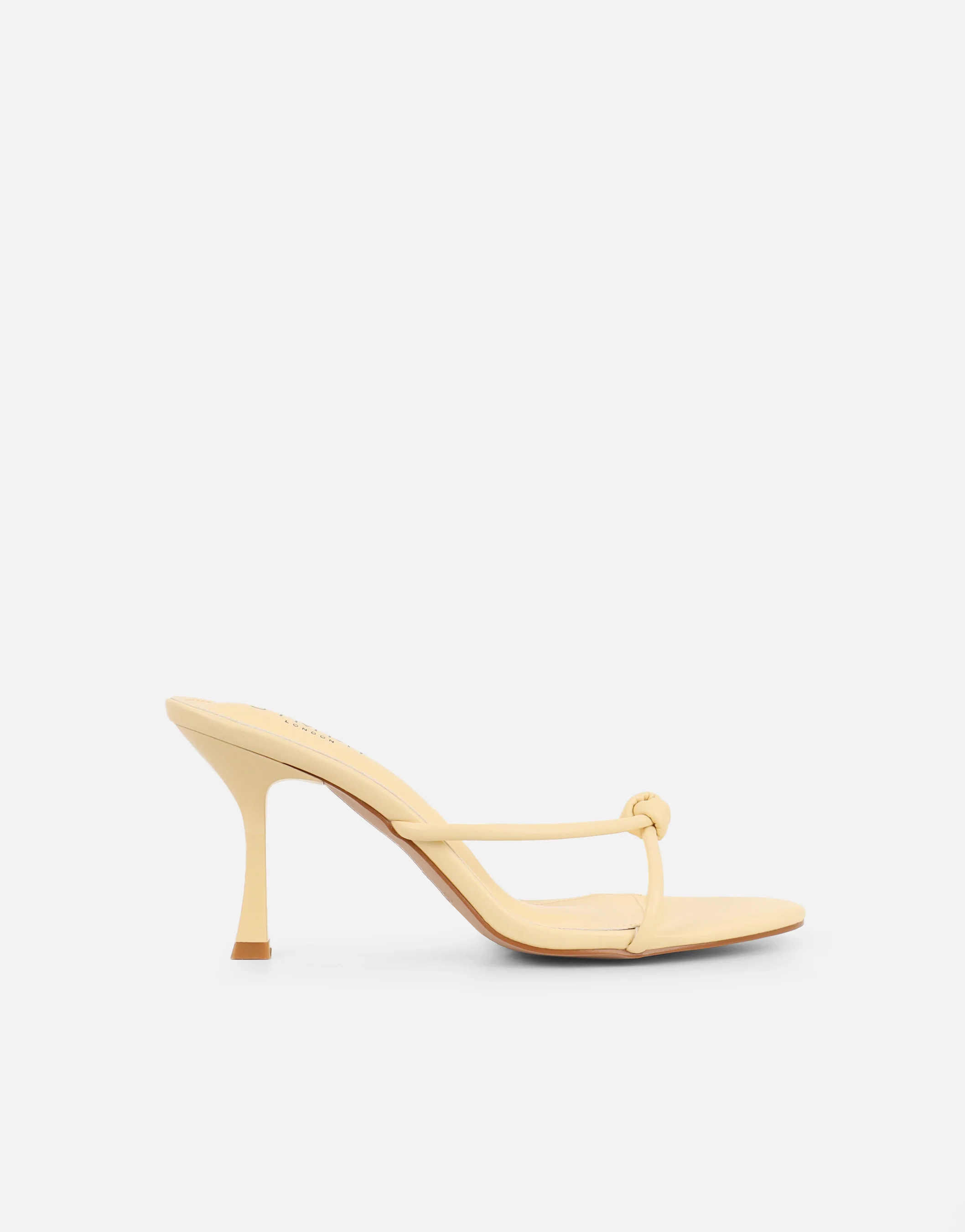 Tapioca Yellow Knot Detail Mules - Image 2