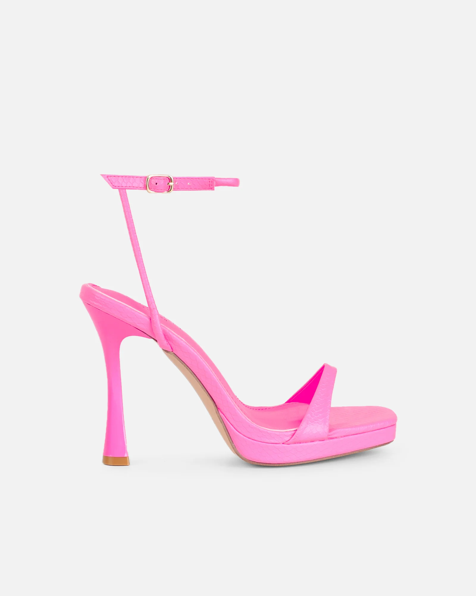 Toff Pink Mini Platform Heeled Sandals - Image 2
