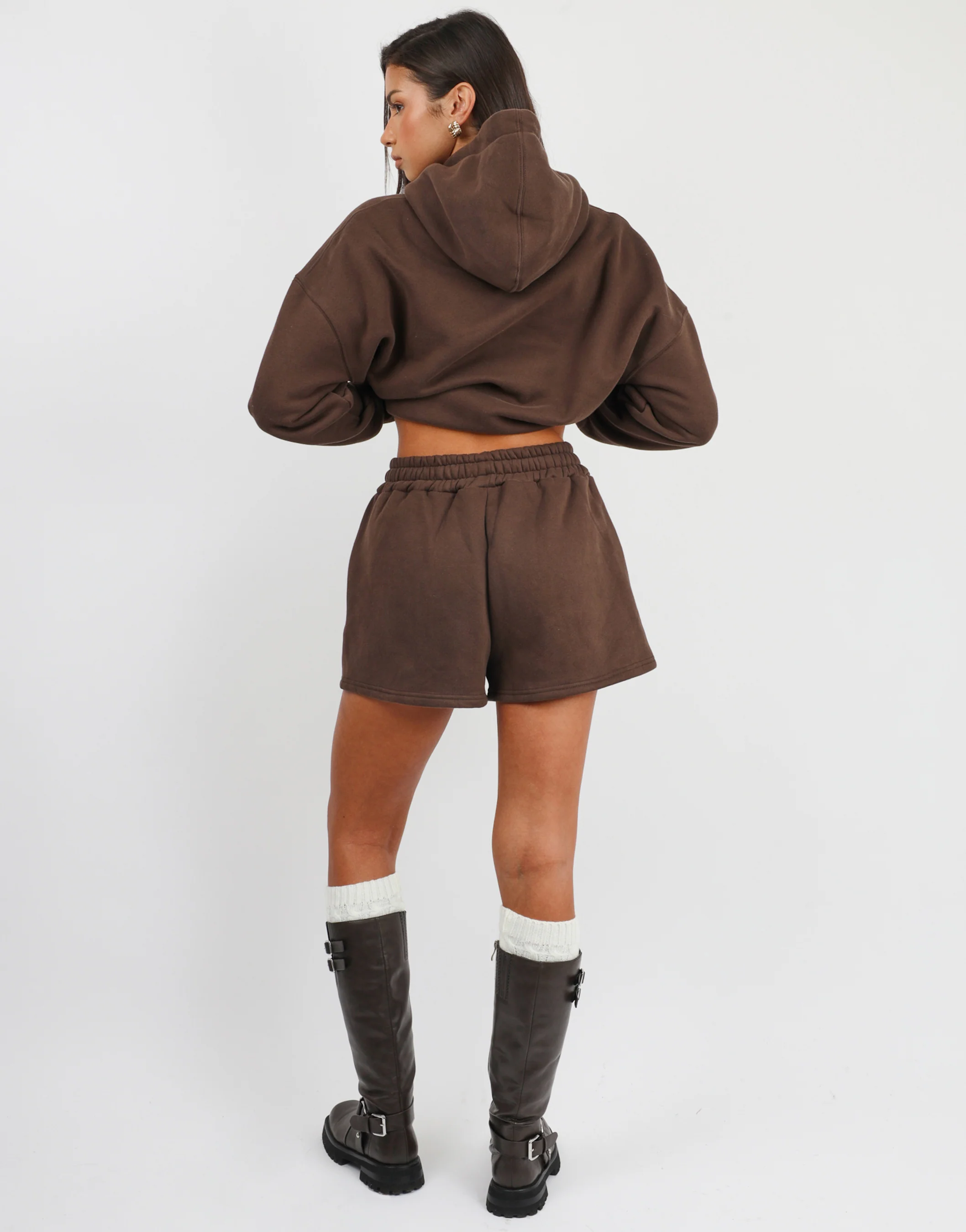 Winslow Simmi Studios Essentials Shorts in Brown - Image 3