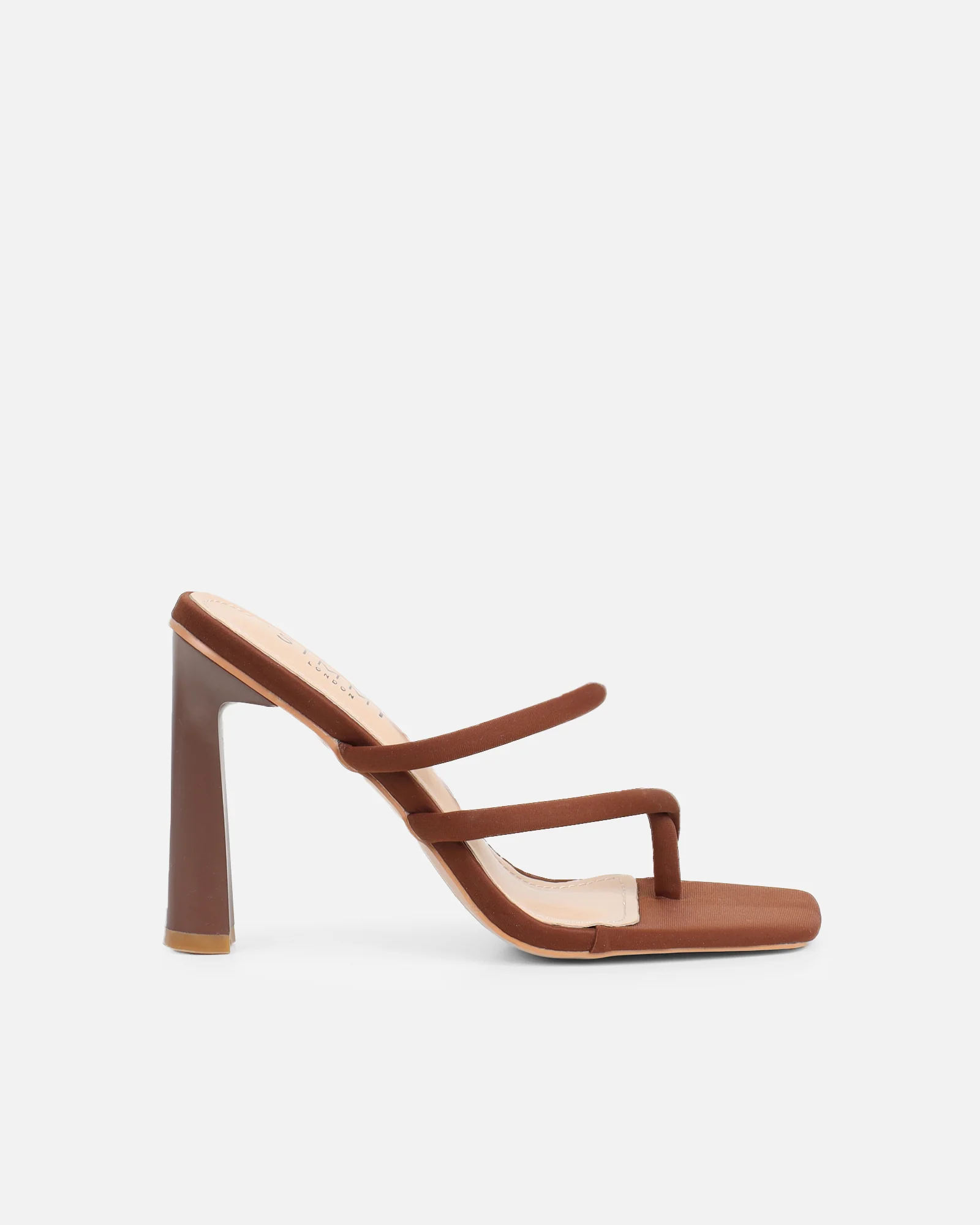 Wosha Brown Lycra Mules - Image 2