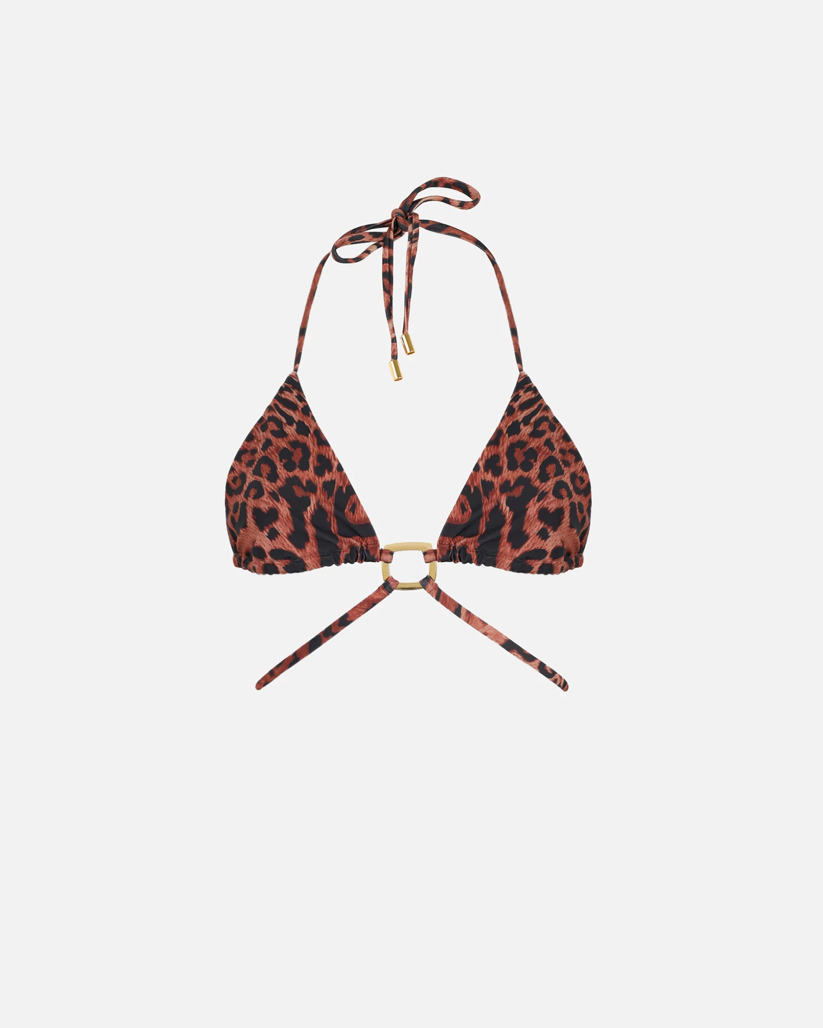 Zahra Leopard Print Trim Bikini Top - Image 5